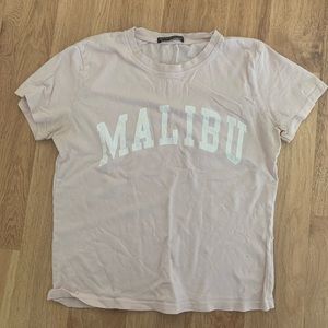 Pink Brandy Melville Malibu cropped top